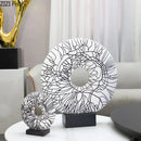 DecorBites™ Circle Ornament Desk Decoration Resin Ring Statue Modern Crafts Decor