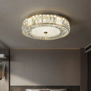 DecorBites™ Crystal Glass Ceiling Light for Bedroom & Living Room, Low Ceiling Chandelier