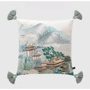 DecorBites™ Crane Art Luxury Throw Pillow Case for Bed & Sofa