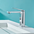 DecorBites™ Gold Gray Bathroom Faucet Single Handle Mixer Sink Tap Deck Mounted
