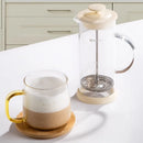 DecorBites™ Glass Espresso Coffee Maker Milk Hand Foam Mixer Blender