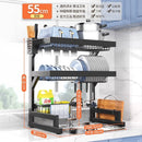 DecorBites™ 2-Layer Over Sink Dish Drying Rack & Utensil Holder Organizer