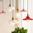 DecorBites™ Glass Lamp LED Pendant Light Fixture with Copper Socket for Nordic Modern Home Decor