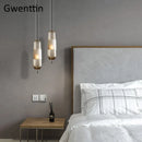 DecorBites™ Glass Pendant Lights for Dining Room Bedroom, LED Industrial Hanging Lamp, Modern Home Decor