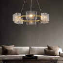 DecorBites™ Crystal Chandelier: Modern Luxury Pendant Light for Living Room, Restaurant, and Bar