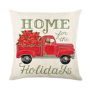 DecorBites™ Christmas Snow Elk Pillow Cover for Festive Home Decor