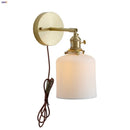 DecorBites™ Ceramic Knob Switch Wall Light by IWHD - Modern LED Sconce for Bedroom, Hallway & Bathroom