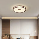 DecorBites™ Cream Wind Walnut Round Master Bedroom Lamp Warm Retro Hanging Ball Ceiling