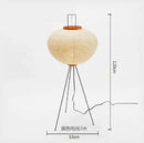 DecorBites™ Japanese Rice Paper Floor Lamp Modern Wabi Sabi Lantern Light