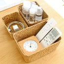 Breakfast Woven Storage Basket Picnic Basket Laundry Box Home Sundries Organizer Fruit Flower Storage Baskets Desktop Container