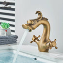 DecorBites™ Dragon Style Bathroom Basin Faucet with Hot Cold Water Mixer Tap