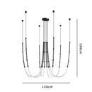 DecorBites™ LED Chandelier: Modern Minimalist Design for Luxury Home Decor
