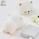 DecorBites™ Cat Silicone LED Night Light with Remote, Rechargeable, Touch Sensor