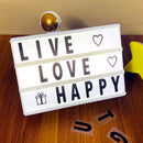 A6 A5 A4 A3 Size LED Combination Night Light Box Lamps DIY Black Letters Cards USB Battery Powered Message Board Cinema Lightbox