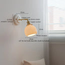 DecorBites™ Ceramic Wall Sconce Light Copper Arm Nordic Minimalism Bedroom Bathroom Mirror