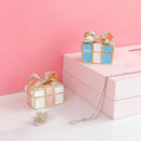 DecorBites™ Knot Ribbon Jewelry Box: Bow Shaped Ring Earring Organizer & Gift Container
