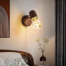 DecorBites™ Japanese Walnut Wood Wall Lamp for Bedroom, Corridor, Hallway, Stairway