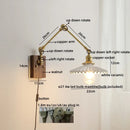 DecorBites™ LED Wall Lamps Pull Chain Switch Modern Stair Light Fixtures, Ceramic Copper