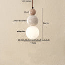Modern white concrete led pendant lamp dining room lighting
