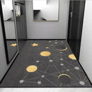 DecorBites™ Grey Crystal Velvet Entrance Rug - Luxe Absorbent, Anti-Slip, Easy-Clean Living Room Carpet