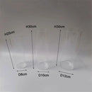 DecorBites™ Cylinder Glass Hurricane Lamp Shade with 3-Hole Design