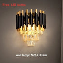 DecorBites™ Gold Black Crystal Ceiling Chandelier - Round LED Pendant for Living Room Lighting