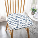 DecorBites™ Cotton Hemp Dining Chair Cushion - Nordic Print, Non-Slip, Comfortable Office & Living Decor