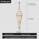 DecorBites™ Crystal Hollow Chandelier LED Light for Modern Luxury Living Room Loft