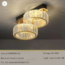 DecorBites™ Gold Crystal Copper Ceiling Lamps LED Modern Home Room Decor Lighting