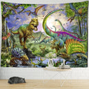 DecorBites™ Dinosaur Age Tapestry Wall Hanging Abstract Art Animal Psychedelic Mystery Tapiz