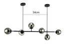 DecorBites™ Glass Ball Pendant Chandelier: Modern Nordic Art Ceiling Lighting for Dining Room & LOFT
