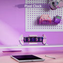 DecorBites™ Cute Gaming Digital Clock for Gamers Decor, Pixel Art Display, Pink