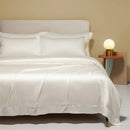 DecorBites™ 120S Natural Fabric Bedding Set Summer Cooling Fitted Sheet Skin Friendly Bedclothes