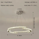 Modern luxury crystal led chandelier – foyer pendant light