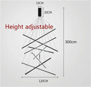 DecorBites™ LED Black Ceiling Chandelier for Kitchen Stair Hall Living Dining Room Fixture