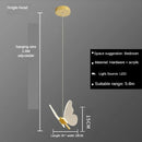 DecorBites™ Butterfly Acrylic Chandelier LED Pendant Lamp for Home Indoor Lighting