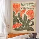DecorBites™ Cactus Tapestry Wall Hanging Floral Hippie Bohemian Psychedelic Home Decor Print