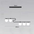 DecorBites™ Glass Ball LED Chandeliers for Home Dining Kitchen Office Decor Lighting