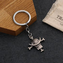 One Piece Keychain Luffy Ace Straw Hat Skull Logo Wanted Order Sanji Nami Robin Bag Keychain Character Toy Fan Gift