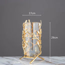 DecorBites™ Coral Crystal Tree Glass Vase Metal Frame Resin Ocean Figurines, Home Decor
