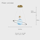 DecorBites™ Children'S Space Star Astronaut LED Pendant Lamp for Boys Room, Acrylic Indoor Decor