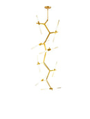 DecorBites™ Gold Branch LED Chandelier for Duplex Villa Staircase - Modern Indoor Lighting