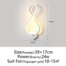 DecorBites™ LED Wall Lamps Modern Minimalist Bedroom Living Room Lighting Black White