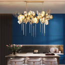 DecorBites™ Crystal Duplex Chandelier - Modern Designer Living Room Lighting
