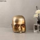 DecorBites™ Abstract Resin Sculpture Ornament | Modern Golden Character Desk Decoration