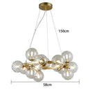 DecorBites™ Glass Ball LED Pendant Lights for Home Decor and Luminaires