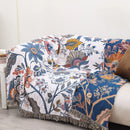 DecorBites™ Cotton Tassel Sofa Blanket - All-Season Multifunctional Leisure Blanket