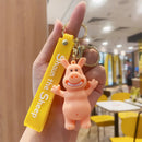 Cute Cartoon Lamb Sean Doll Key chain creative cartoon couple bag pendant car key chain