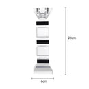 DecorBites™ Geometric Glass Candle Holder Block Design Home Decor Accessory