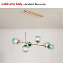 DecorBites™ Glass Ball LED Pendant Light Modern Chandelier for Living Room Decor